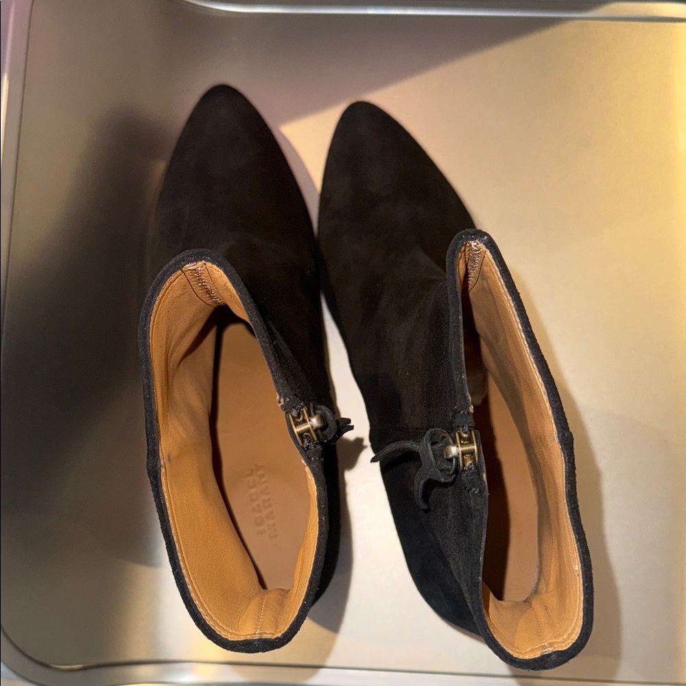 NIB Isabel Marant Black Suede Heeled Boots - Picture 6 of 10